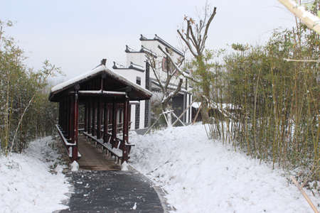 village winter timeのeditorial素材