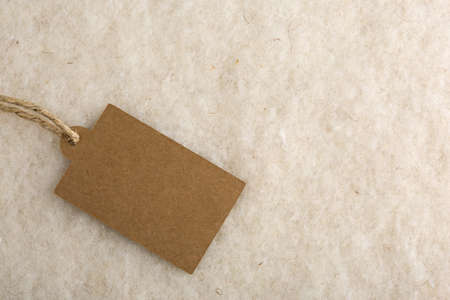 Pure virgin wool with labelの写真素材