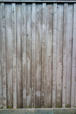 Grey and Gloomy Wooden Fenceの写真素材