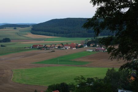 The little village Hartenricht next to schwandorf in bavariaの写真素材