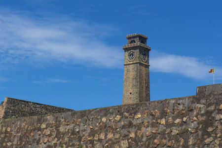 clock tower in Galle Fort Sri Lanka - An old clock tower back to 16th century built by Dutch
