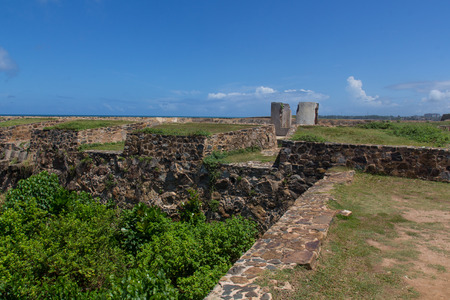 Walking around the Fort of Galle in Sri Lankaの写真素材