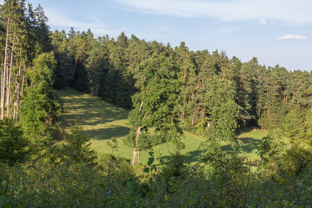 spring landscape next to Schwandorf in Bavariaの写真素材
