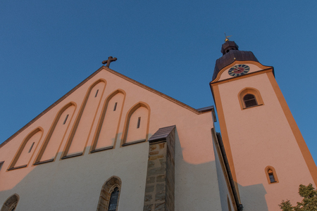 the church of Schwandorf in Bavariaの写真素材