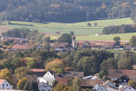 The little village Schwandorf in Bavaria, Gの写真素材