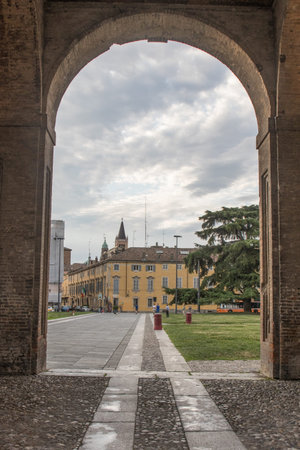 Palazzo della Pilotta in the center of Parma, Italy