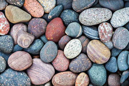 Abstract nature background with colorful pebble stonesの写真素材