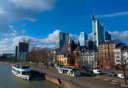 cityscape of Frankfurt am Main, Germanyの写真素材