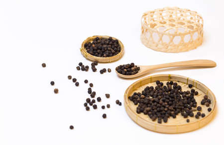 Organic Black pepper Piper nigrumの写真素材