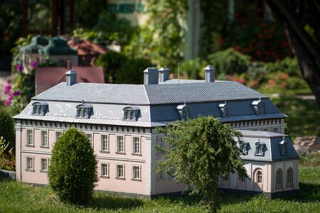 Model of small castle in Poland.の写真素材