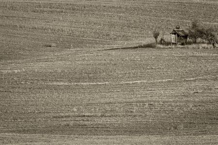 Moravian Fields. The landscape around Kyjov called the Moravian Tuscany, Czechia, Europe.の写真素材