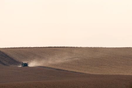 Moravian Fields. The landscape around Kyjov called the Moravian Tuscany, Czechia, Europe.の写真素材