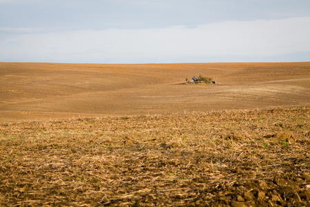 Moravian Fields. The landscape around Kyjov called the Moravian Tuscany, Czechia, Europe.の写真素材