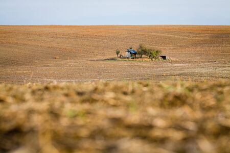 Moravian Fields. The landscape around Kyjov called the Moravian Tuscany, Czechia, Europe.の写真素材
