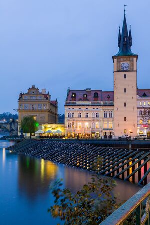 Cityscape of Prague near Charles Bridge, Capital of Czechia.の写真素材