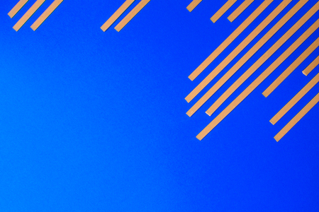 Concept background of fettuccine pasta looks like amplitude graph.の写真素材