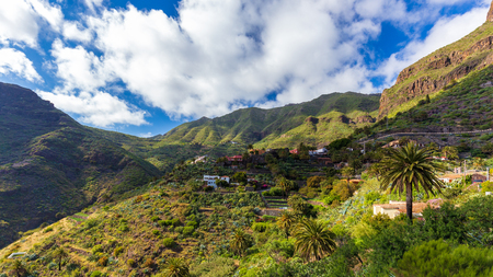 Masca village, the most famous tourist destination in Tenerife, Spain.の写真素材