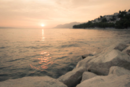 Blurred landscape, good for background to your project.の写真素材