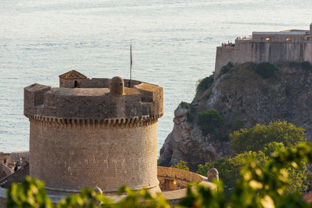 The tower of castle in Dubrovnik, Croatia.