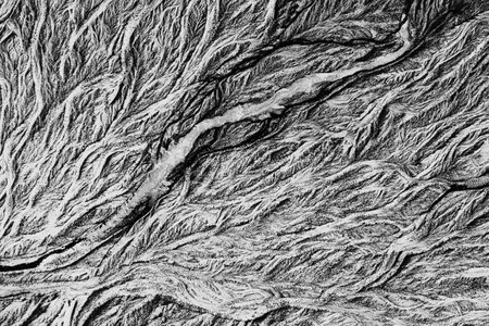 Rivers pattern from above.の写真素材