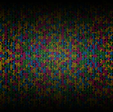 Colorful abstract mosaic, goes to black bordersの写真素材