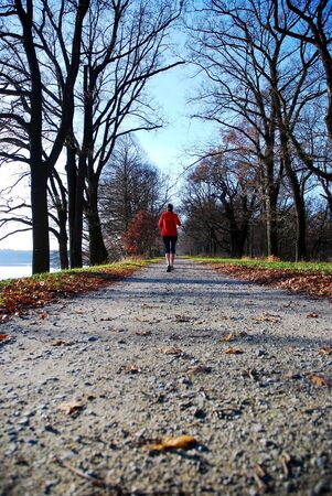 the very nature girl running happy and healthyの写真素材