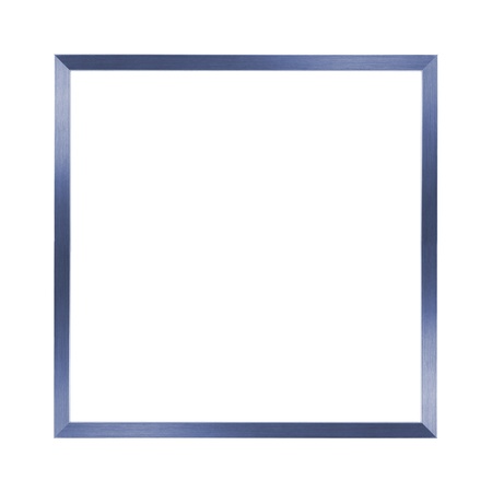 simple blue metal frame on the white backgroundの写真素材