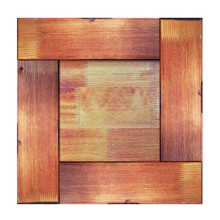 Old wooden picture frame painted in old paintの写真素材