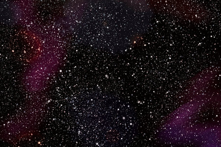 Dark sky at night overlooking countless stars in space