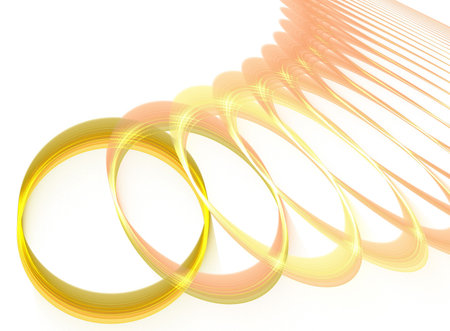 fractal wedding ringsの写真素材