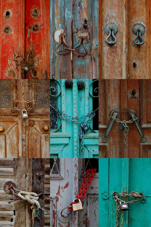 Locked Doorsの写真素材