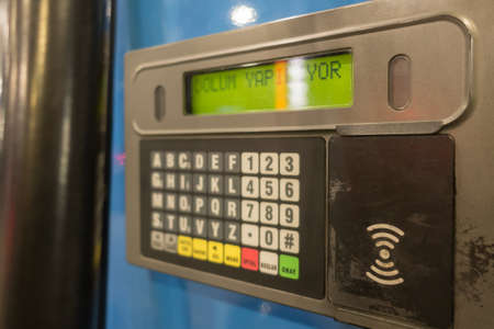 Subway Vending Machine is Loading Card for Pessengersの写真素材