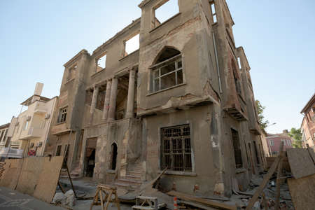 Ruined Building Trying to Stand to Time in Turkeyの写真素材