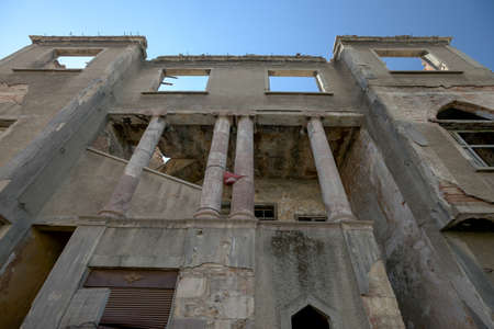 Ruined Building Trying to Stand to Time in Turkeyの写真素材