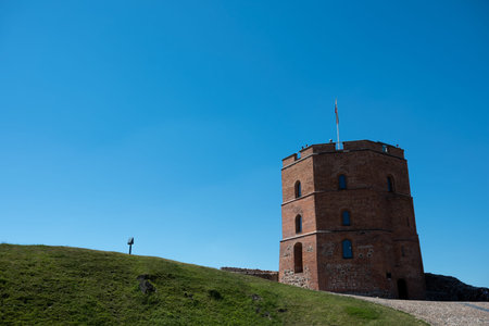 Castle Hill Tower Maden By Bricks 03 July 2015 in Vilnius 