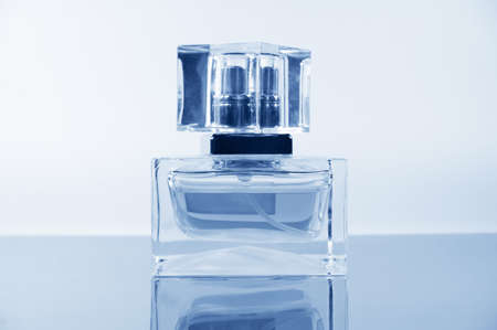 delicate perfume on the mirror surfaceの写真素材