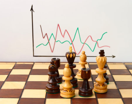 Business. Discussion of trading on the stock exchangeの写真素材