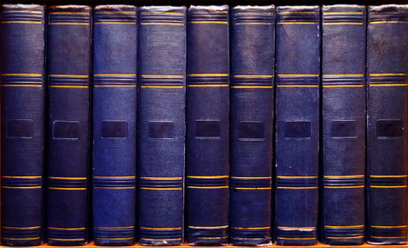 Archive Old vintage books in the libraryの写真素材