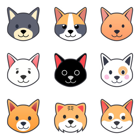 Cute Pets iconのイラスト素材
