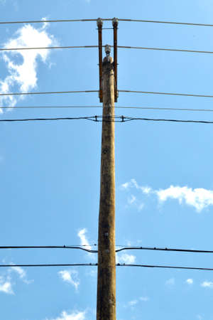 Street Pole Against Skyの写真素材
