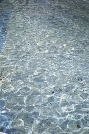 Water pool with waves and reflections, nature and outdoors