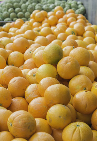 Ripe apricots on feed market, fruit and foodの写真素材