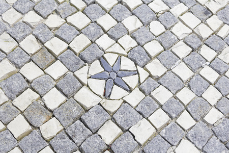 Diamond floor tile, urban and constructionの写真素材