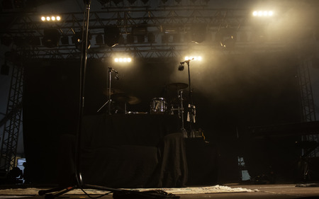 Stage in concert of rock music, celebration and eventの写真素材