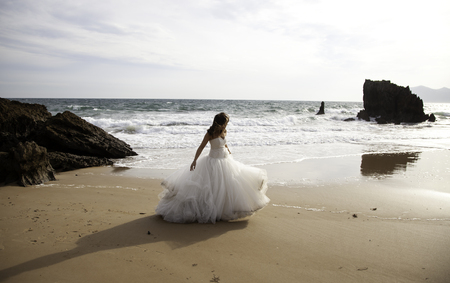 Wedding couple, wedding, celebration and events, love and relationshipの写真素材
