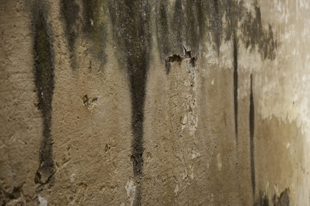 Stone wall in urban street, construction and architecture, textures