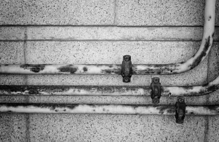 Pipe wall oxide urban housing constructionの写真素材