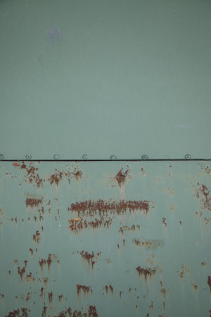 Rust texture on metal wall, corrosive metal, industrial backgrounds