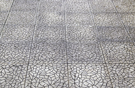 Paving stones on the ground, detail of pedestrian walk