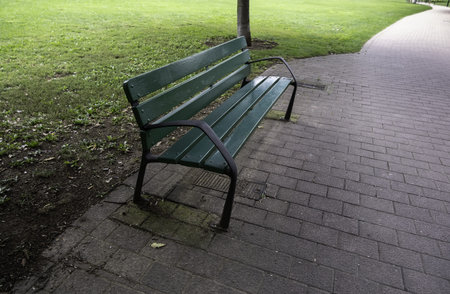 Detail of a place to rest in the park, relax and nature